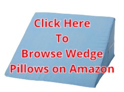 Click to browse wedge pillows on Amazon