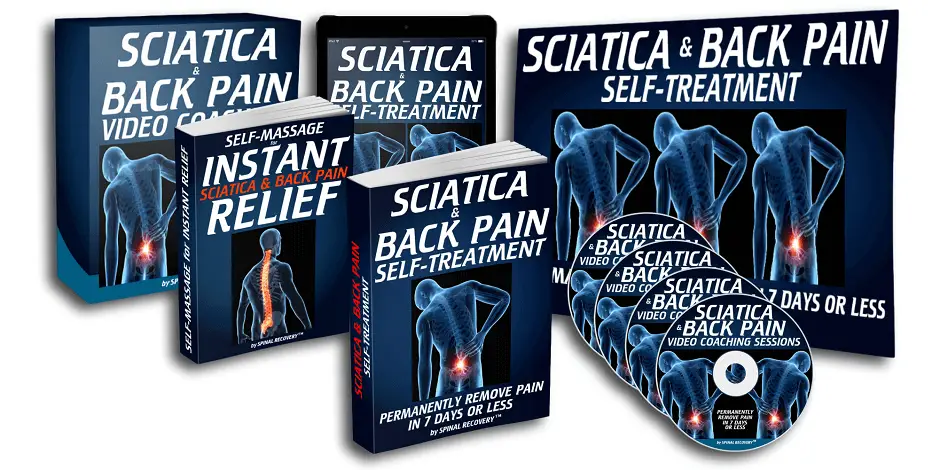 image of books and cds related to back pain