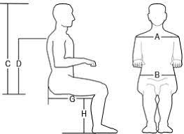Measurements for the best seat to sit in after total knee replacement