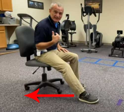 Chair Scoot Exercise Knee Extension