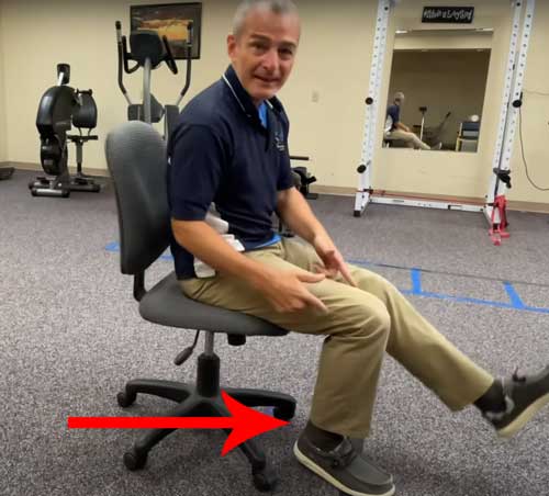 Chair Scoot Exercise Knee Flexion