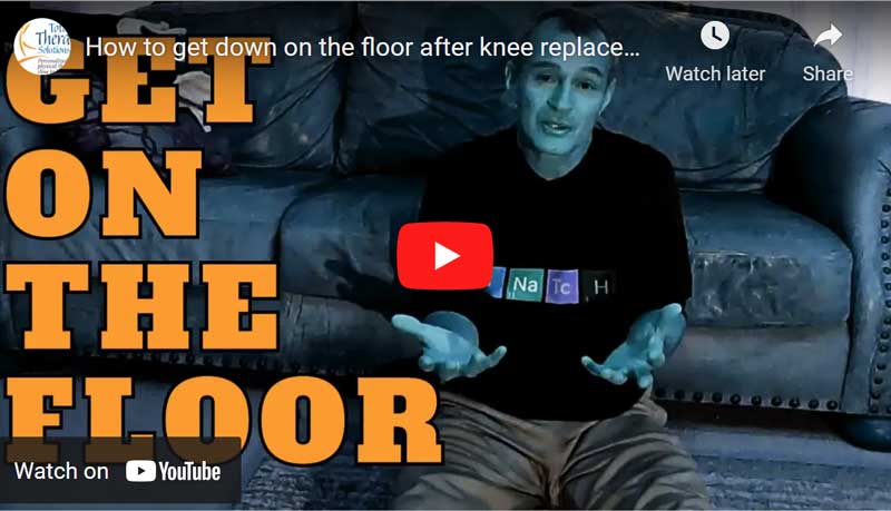 Get up after a fall after knee replacement